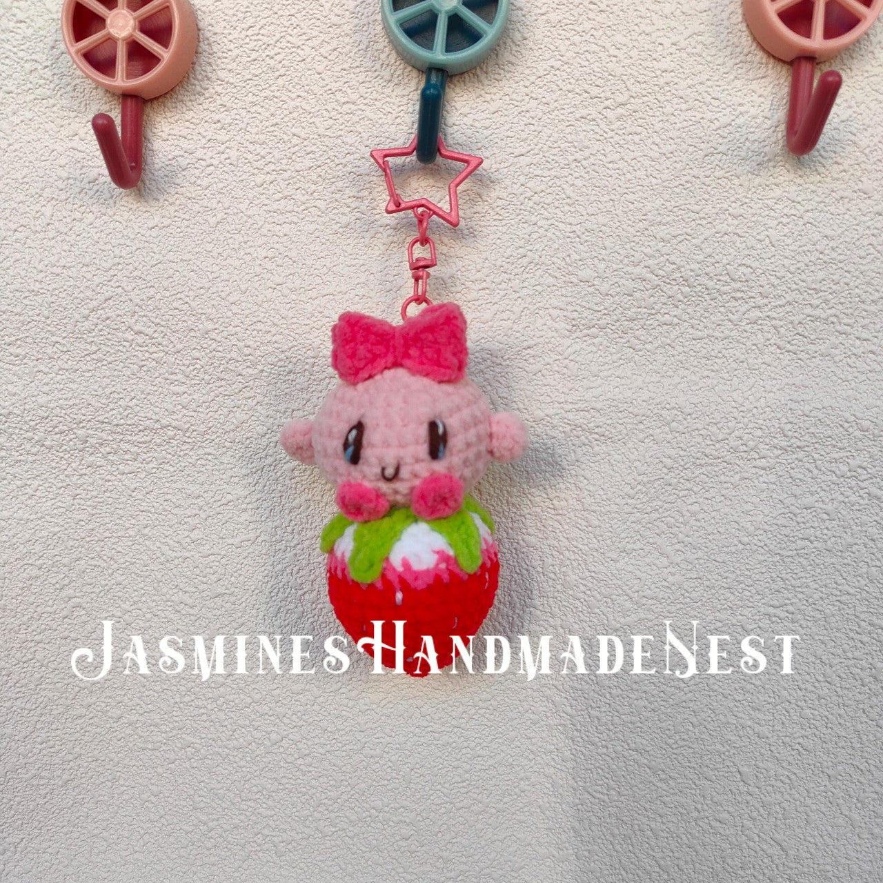 Handmade Crochet Strawberry Animal – Cute Amigurumi Plush, Mini Fruit Toy, Soft Collectible Gift for Kids & Adults