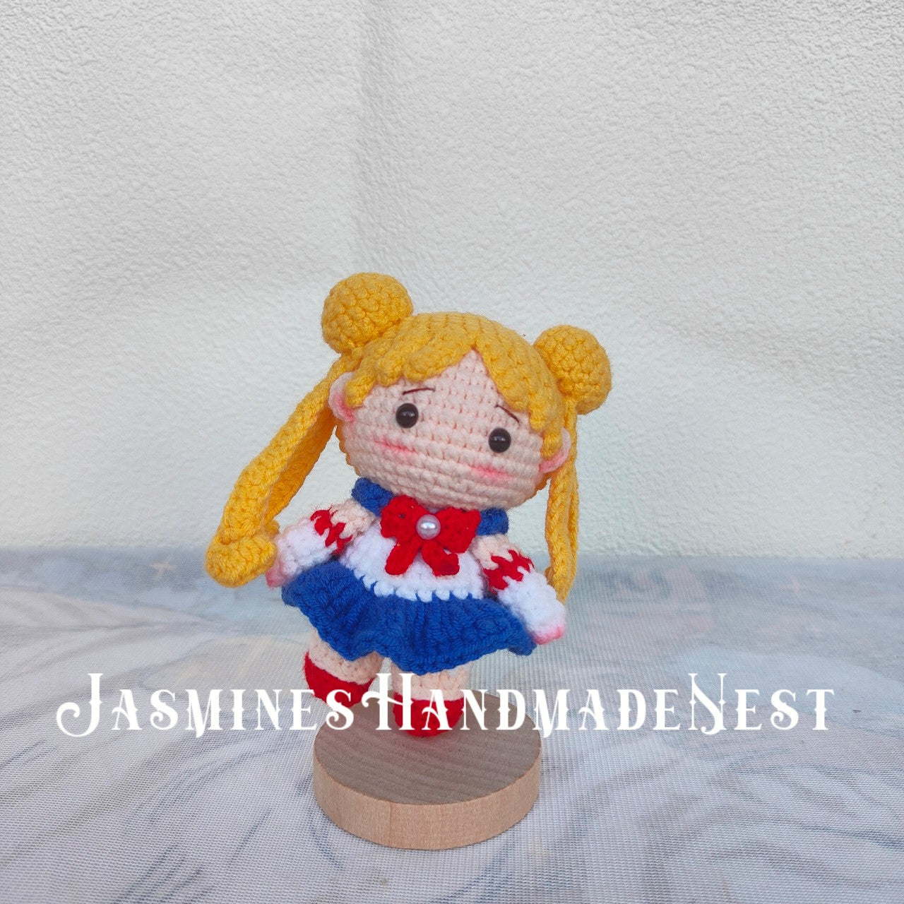 Handmade Crochet Cute Girl Doll – Amigurumi Mini Plush, Soft Adorable Collectible Toy for Kids & Adults, Handmade Home Decor