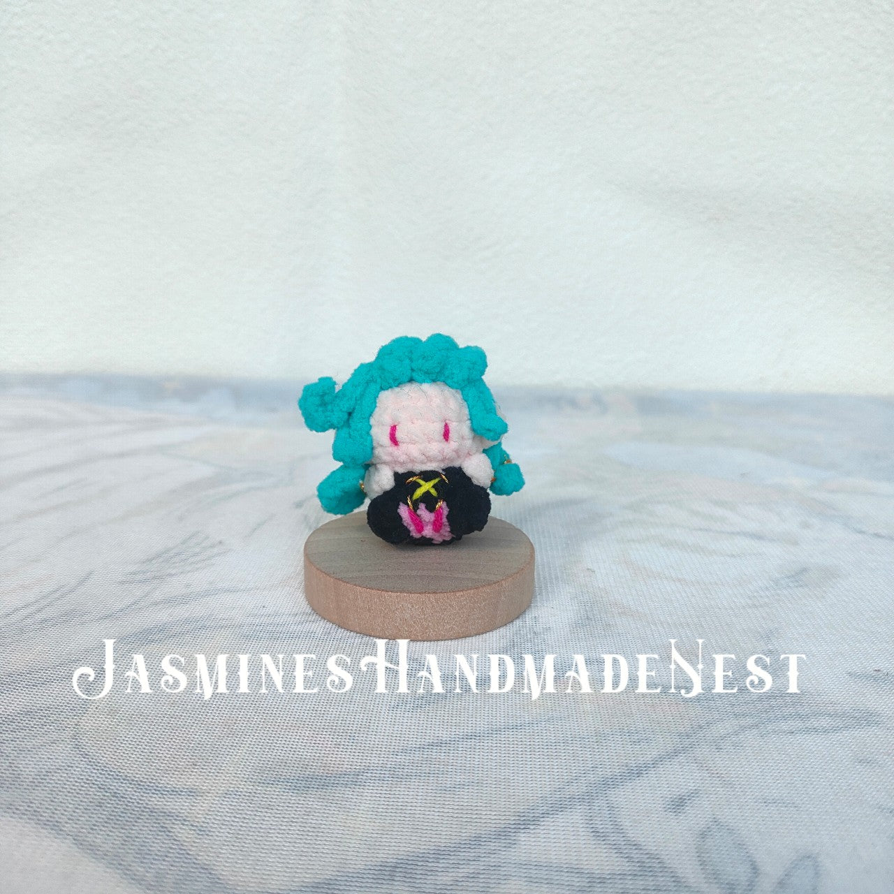 Handmade Crochet Playful Doll – Colorful Amigurumi Plush, Cute Punk Character Toy, Soft Collectible Gift for Kids & Adults