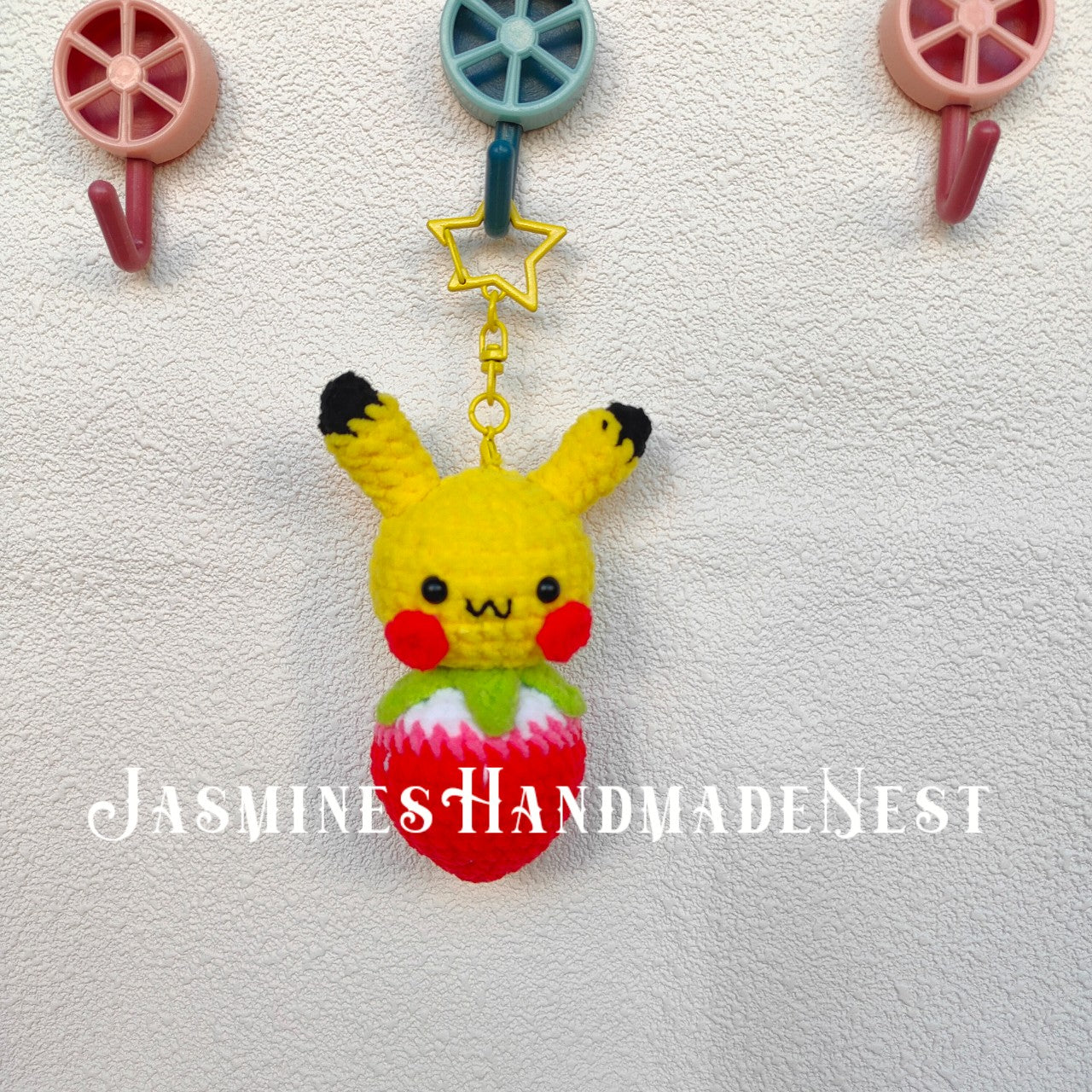 Handmade Crochet Strawberry Animal – Cute Amigurumi Plush, Mini Fruit Toy, Soft Collectible Gift for Kids & Adults