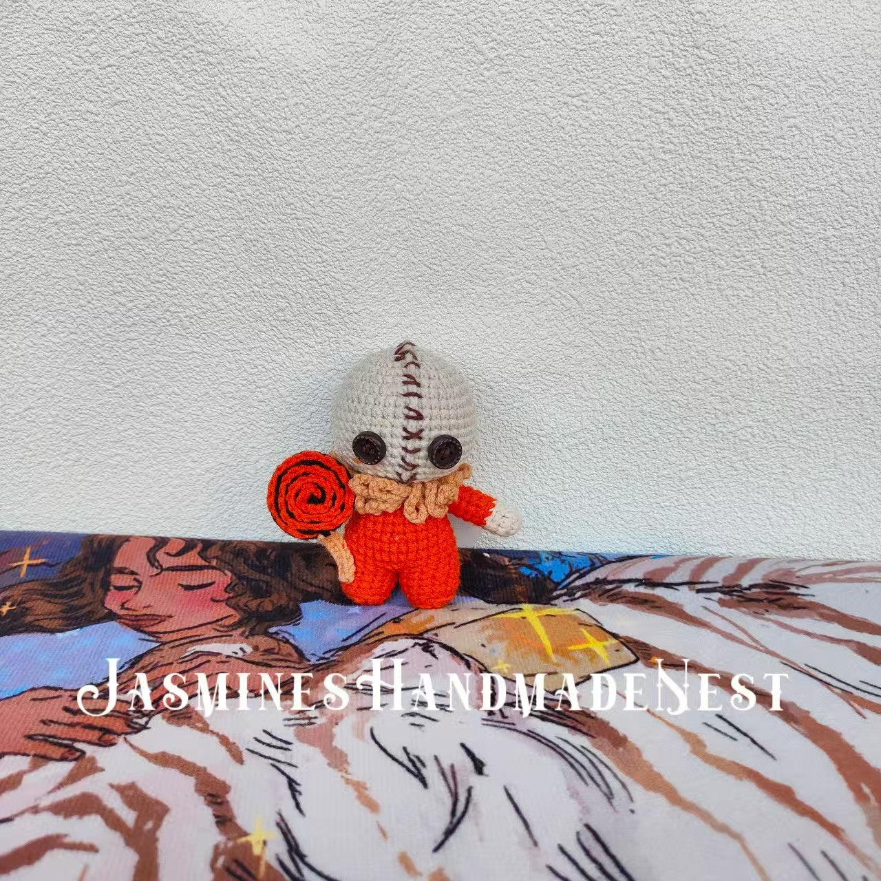 Halloween Crocheted Doll Collection! Handmade pumpkins, ghosts, etc., in soft yarn for festive vibe. Unique styles, multi-size pendants/ornaments. Adds handcrafted warmth—great Halloween limited pick for gifting or keeping.