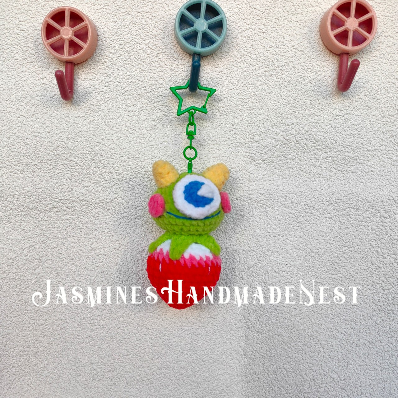 Handmade Crochet Strawberry Animal – Cute Amigurumi Plush, Mini Fruit Toy, Soft Collectible Gift for Kids & Adults