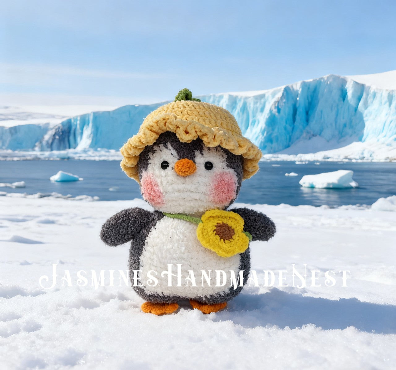 Crochet Penguin Plush – Handmade Amigurumi Stuffed Animal, Cute Baby Penguin Doll, Soft Plush Toy, Nursery Decor, Gift for Kids and Animal Lovers