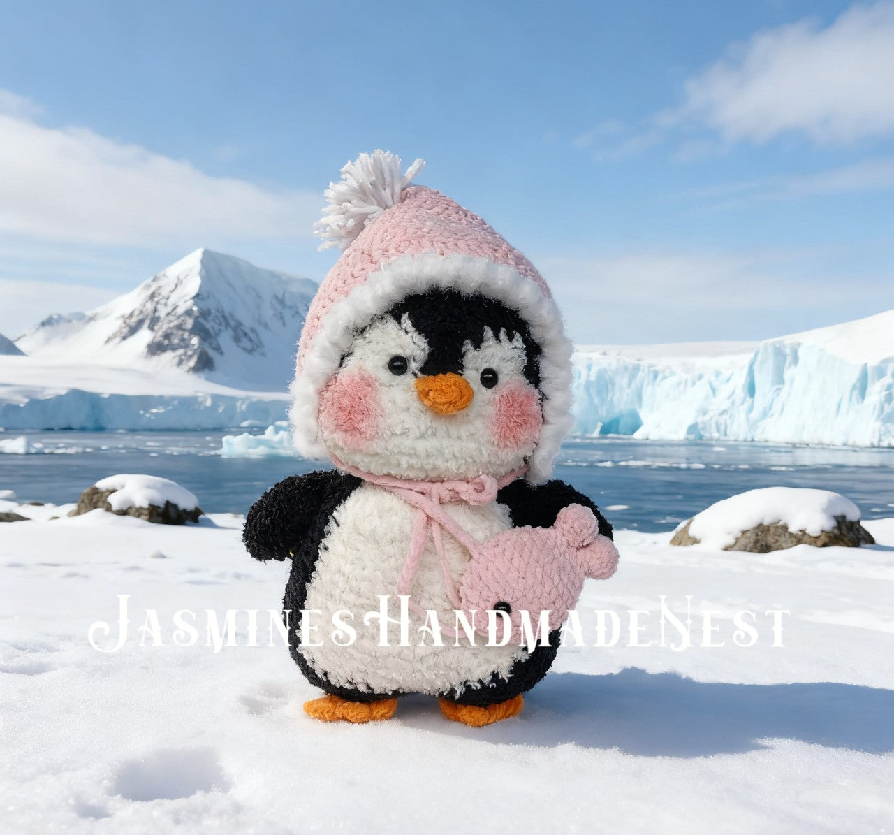 Crochet Penguin Plush – Handmade Amigurumi Stuffed Animal, Cute Baby Penguin Doll, Soft Plush Toy, Nursery Decor, Gift for Kids and Animal Lovers