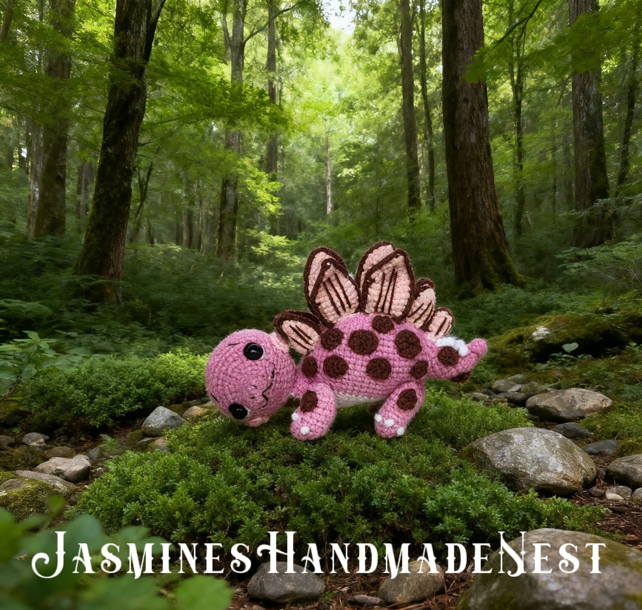 Handmade Crochet Dinosaur Plush – Cute T-Rex, Triceratops, Longneck & Pterodactyl Amigurumi – Soft Snuggler Stuffed Toy Gift for Kids or Nursery Decor