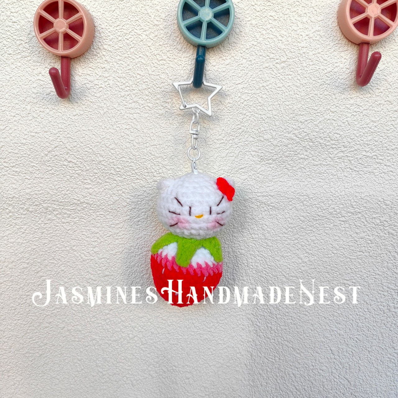 Handmade Crochet Strawberry Animal – Cute Amigurumi Plush, Mini Fruit Toy, Soft Collectible Gift for Kids & Adults
