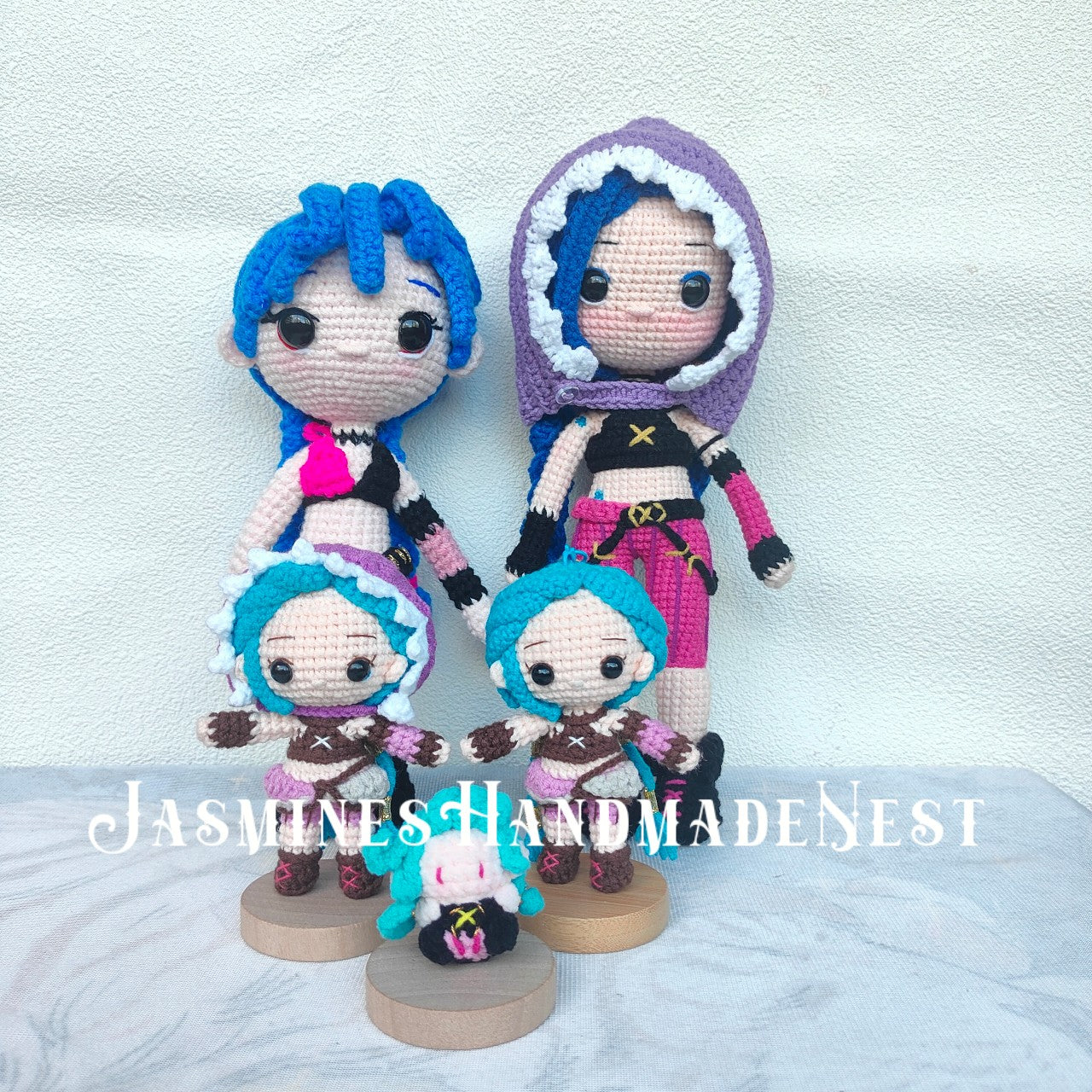 Handmade Crochet Playful Doll – Colorful Amigurumi Plush, Cute Punk Character Toy, Soft Collectible Gift for Kids & Adults