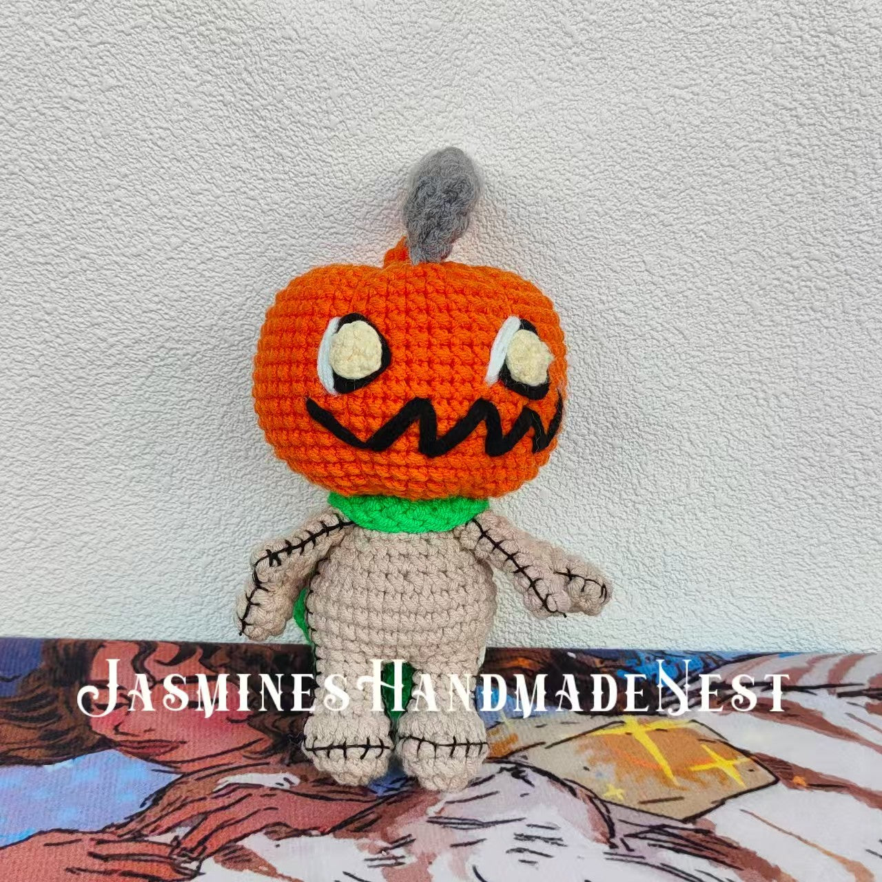 Halloween Crocheted Doll Collection! Handmade pumpkins, ghosts, etc., in soft yarn for festive vibe. Unique styles, multi-size pendants/ornaments. Adds handcrafted warmth—great Halloween limited pick for gifting or keeping.