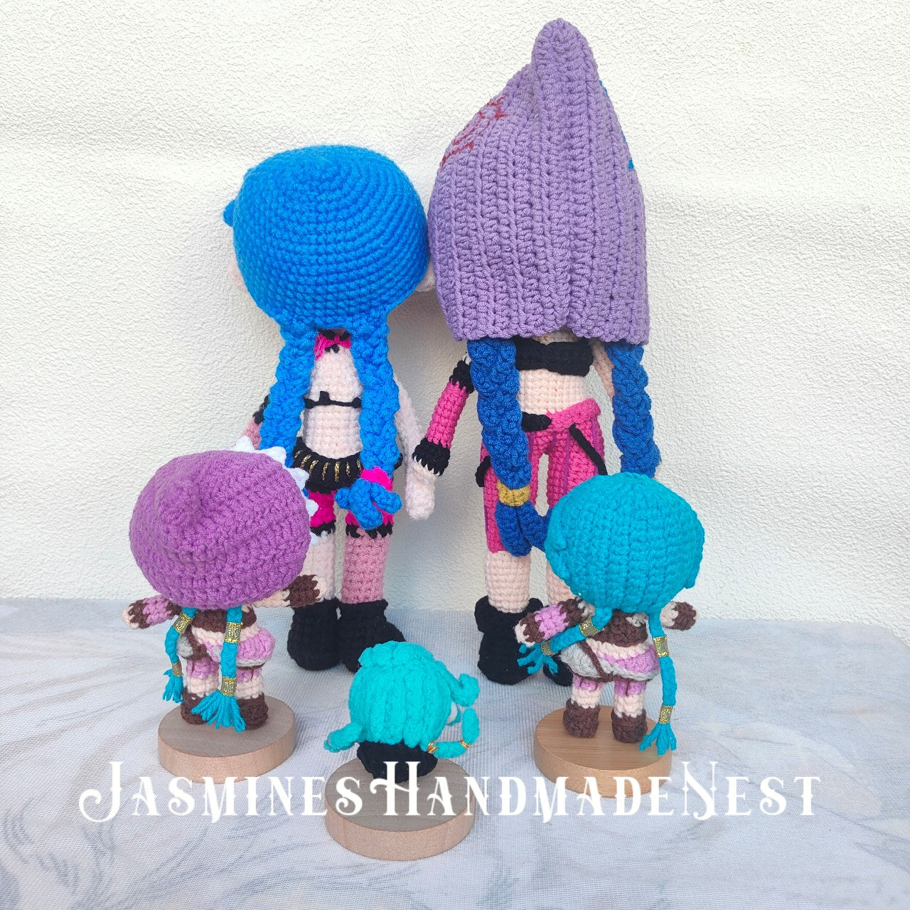 Handmade Crochet Playful Doll – Colorful Amigurumi Plush, Cute Punk Character Toy, Soft Collectible Gift for Kids & Adults