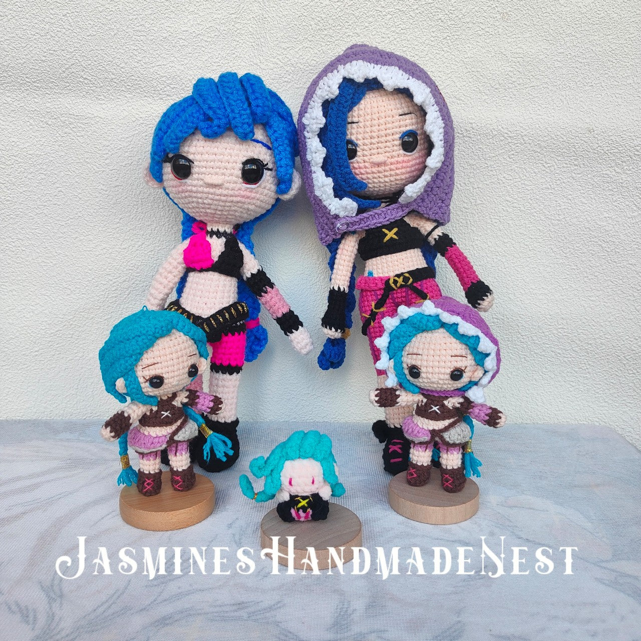 Handmade Crochet Playful Doll – Colorful Amigurumi Plush, Cute Punk Character Toy, Soft Collectible Gift for Kids & Adults