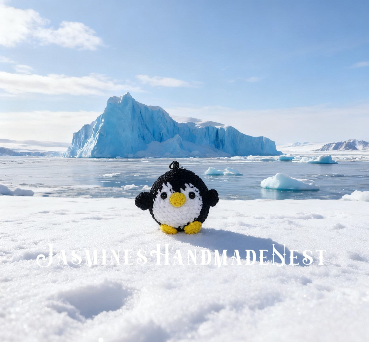 Crochet Penguin Plush – Handmade Amigurumi Stuffed Animal, Cute Baby Penguin Doll, Soft Plush Toy, Nursery Decor, Gift for Kids and Animal Lovers