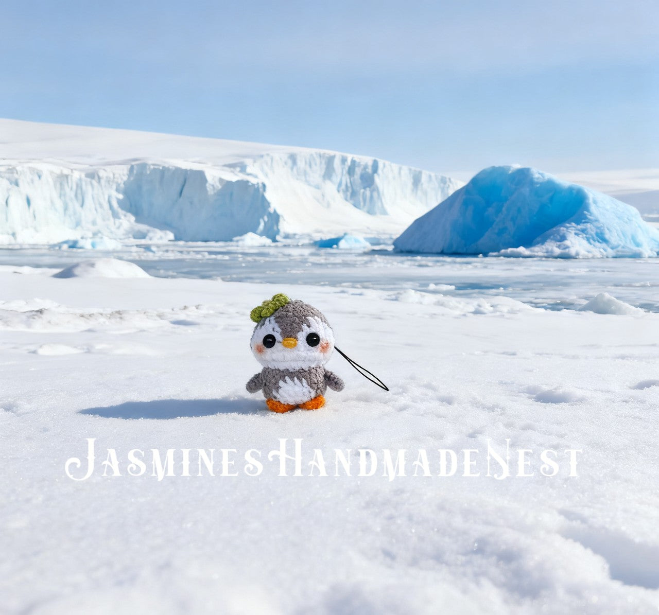 Crochet Penguin Plush – Handmade Amigurumi Stuffed Animal, Cute Baby Penguin Doll, Soft Plush Toy, Nursery Decor, Gift for Kids and Animal Lovers