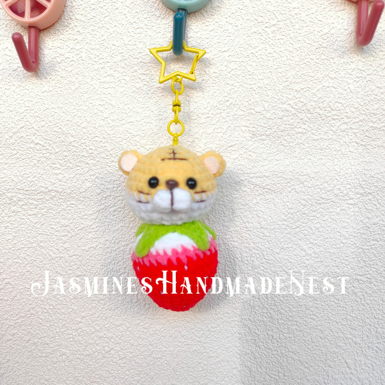 Handmade Crochet Strawberry Animal – Cute Amigurumi Plush, Mini Fruit Toy, Soft Collectible Gift for Kids & Adults