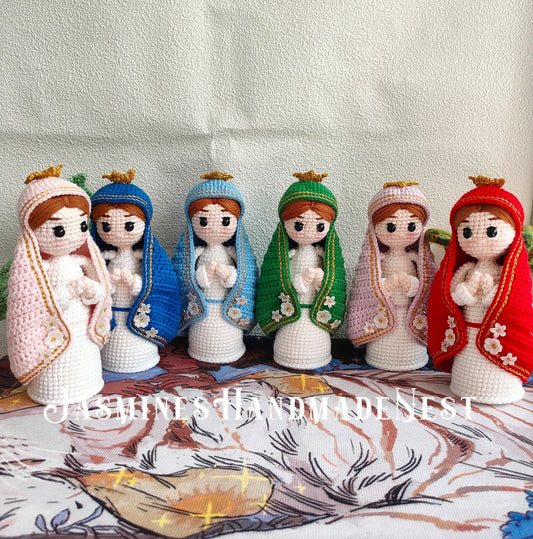 Cute Nun Dolls – Handmade Crochet Plush Toys in Multiple Styles, Soft Amigurumi Characters, Whimsical Gifts or Shelf Decor for Kids & Collectors