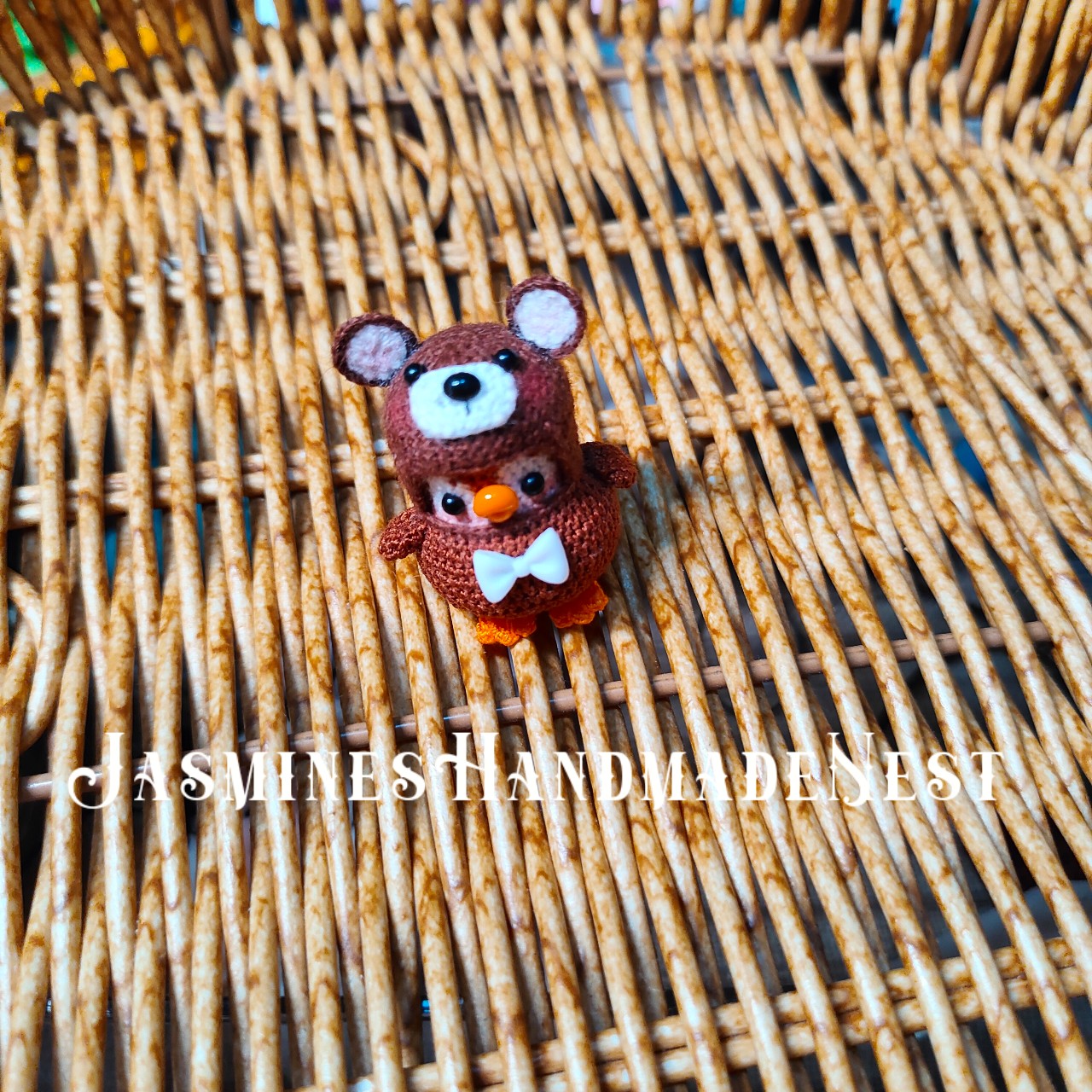 Handmade Mini Crochet Penguin – Micro Amigurumi Plush, Tiny Cute Penguin Doll, Soft Collectible Gift for Kids & Adults