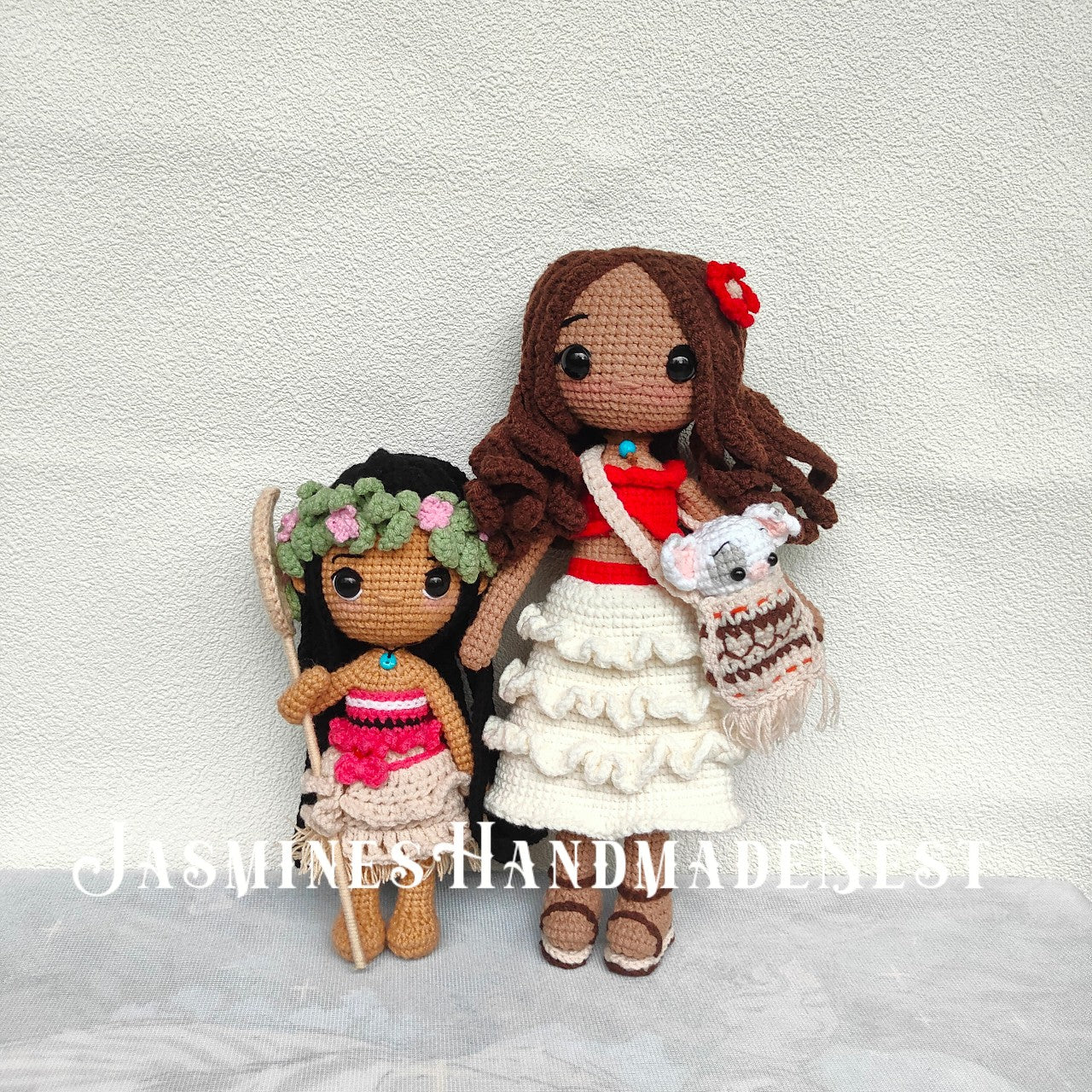 Festive Ocean Girl Crochet Doll – Handmade Amigurumi Plush Toy, Tropical Island Inspired Soft Doll, Holiday Gift for Kids, Nursery Decor, Collectible Softie