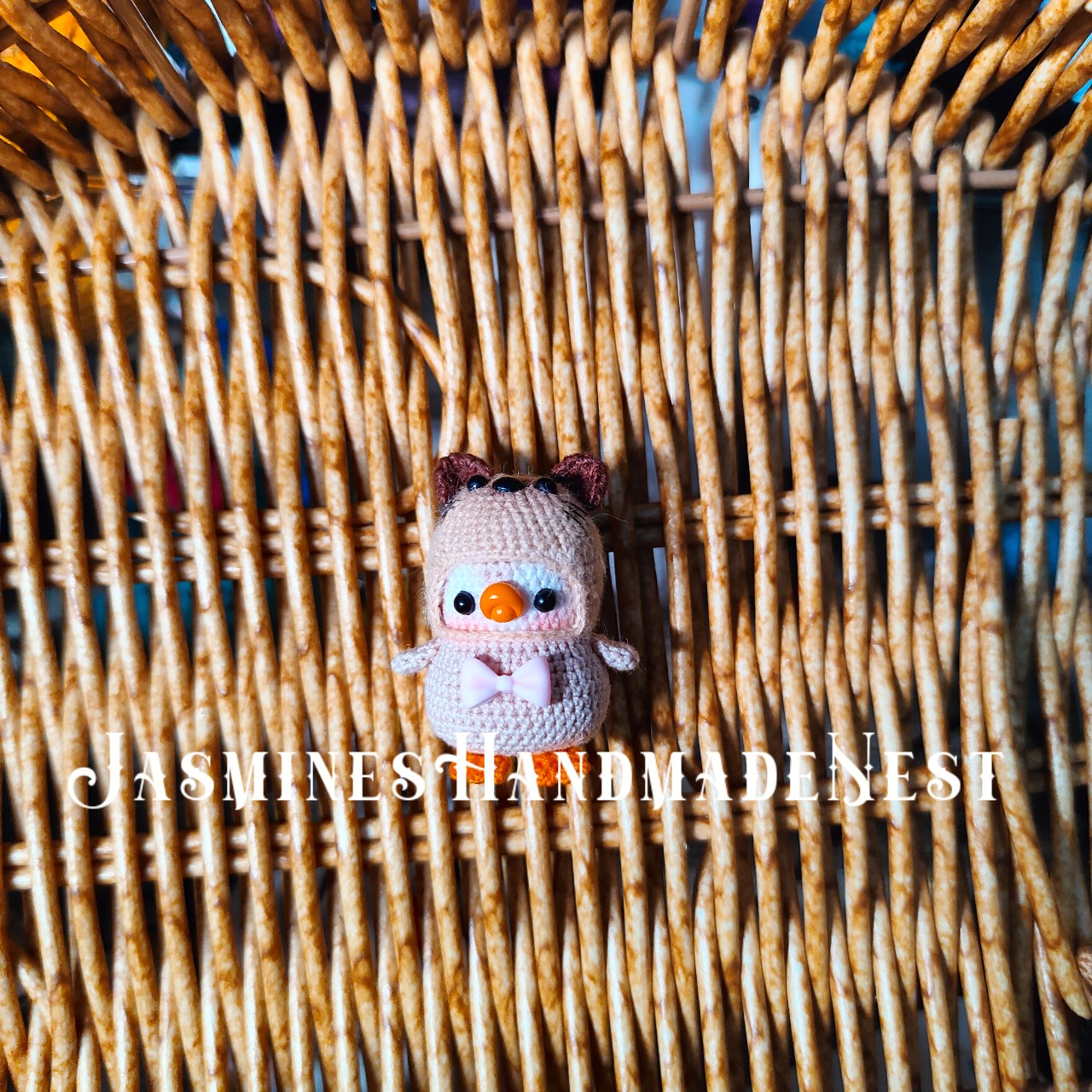 Handmade Mini Crochet Penguin – Micro Amigurumi Plush, Tiny Cute Penguin Doll, Soft Collectible Gift for Kids & Adults