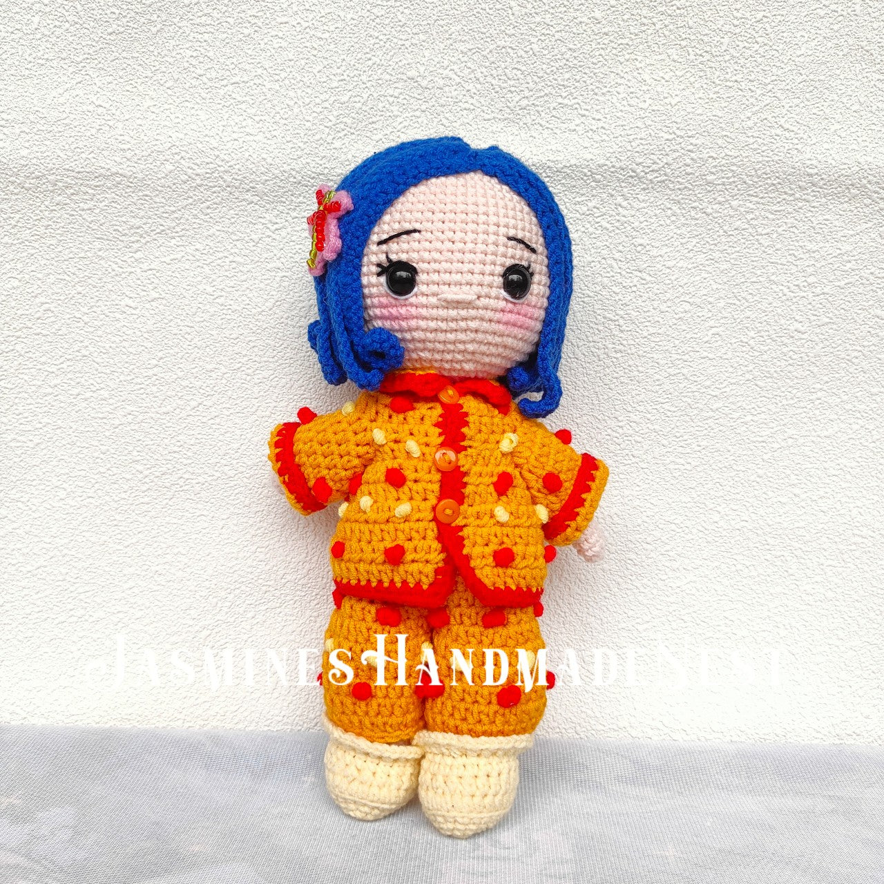 Unique Handmade Creepy Cute Crochet Doll Series – Gothic Style Plush Toys, Perfect Collectibles and Must-Have Halloween Room Decor!