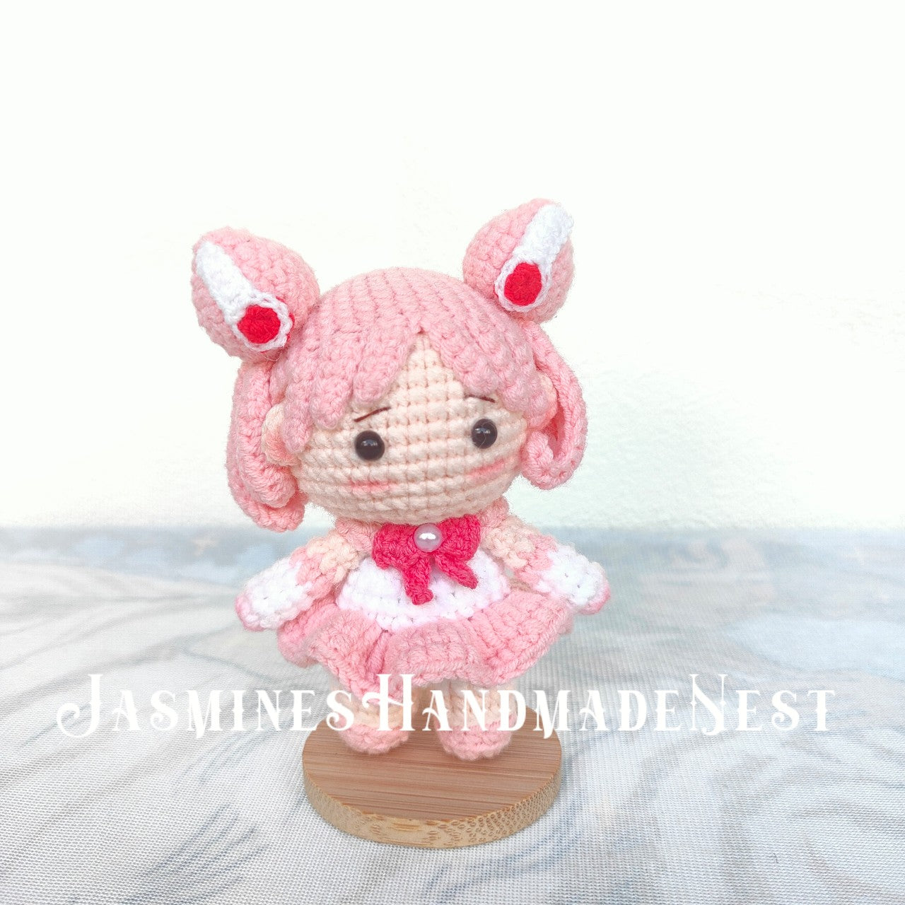 Handmade Crochet Cute Girl Doll – Amigurumi Mini Plush, Soft Adorable Collectible Toy for Kids & Adults, Handmade Home Decor