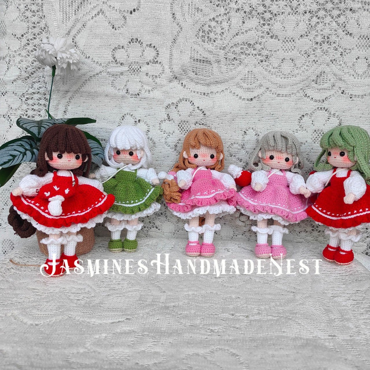 Handmade Crochet Mushroom Doll – Cute Woodland Fairy Girl Amigurumi Plush – Amanita-Inspired Princess Toy – Custom Stuffed Doll Gift for Kids & Halloween Decor