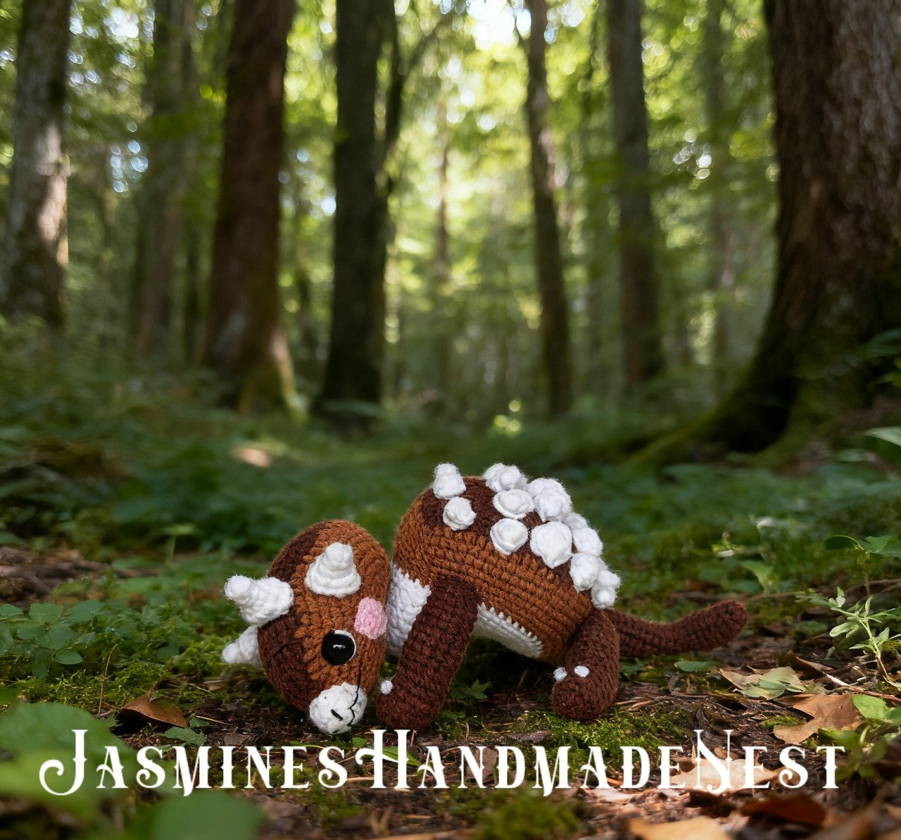 Handmade Crochet Dinosaur Plush – Cute T-Rex, Triceratops, Longneck & Pterodactyl Amigurumi – Soft Snuggler Stuffed Toy Gift for Kids or Nursery Decor