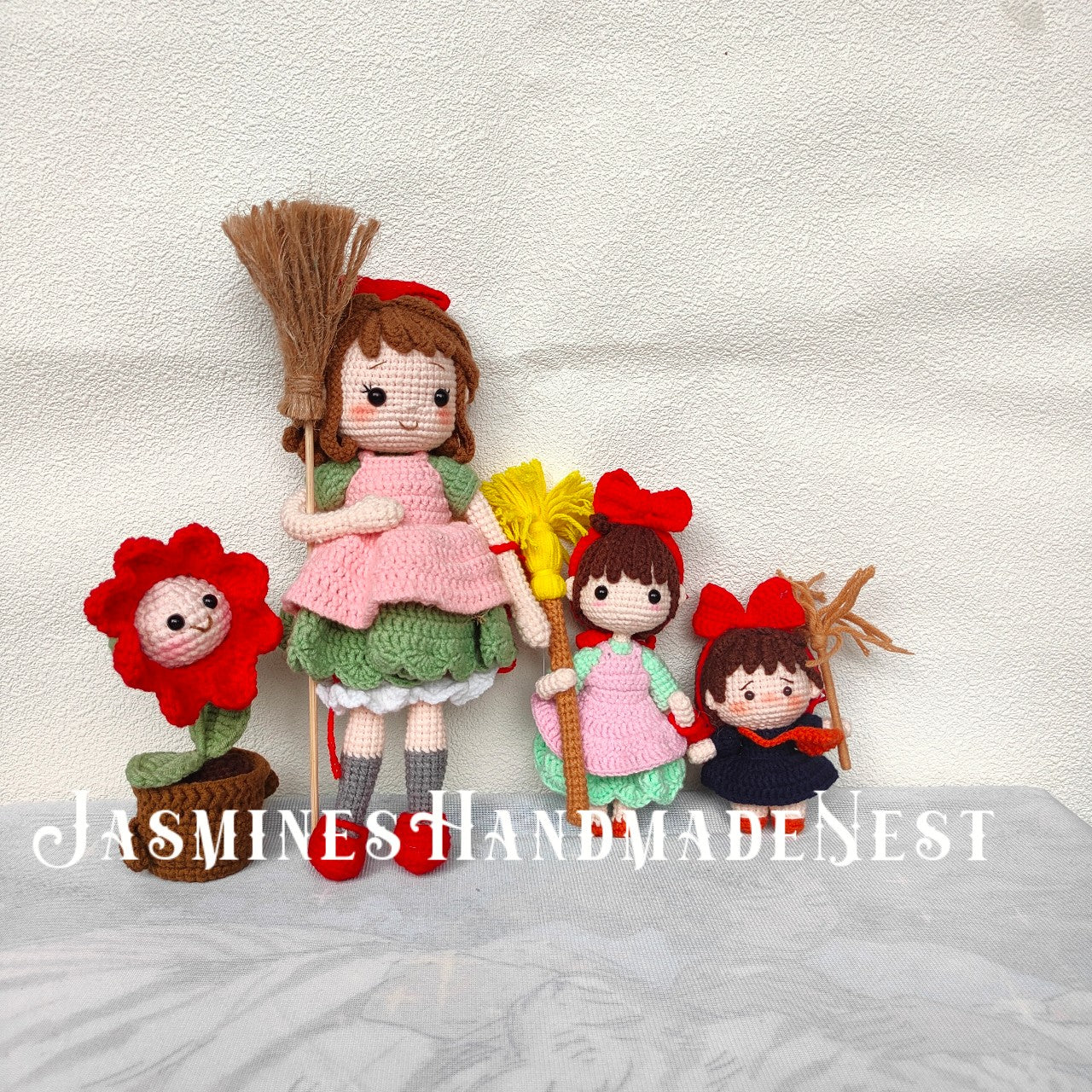 Handmade Cute Crochet Doll – Adorable Amigurumi Plush with Multiple Playful Styles – Soft Gift for Kids, Nursery Decor, or Collectors